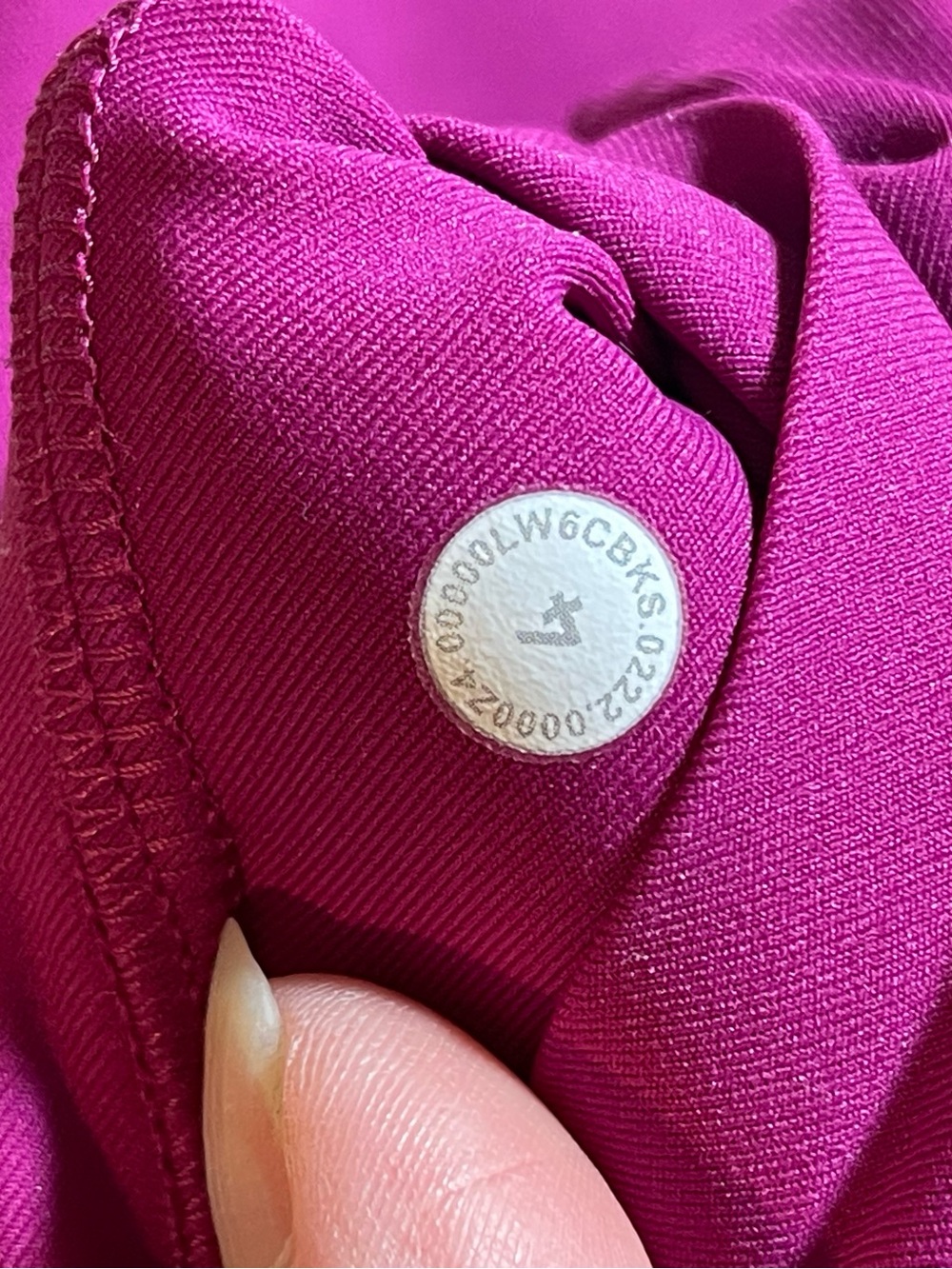 Lululemon Swift Speed High Rise Crop Leggings Magenta Pink 21” Size 4 Running - Picture 9 of 10